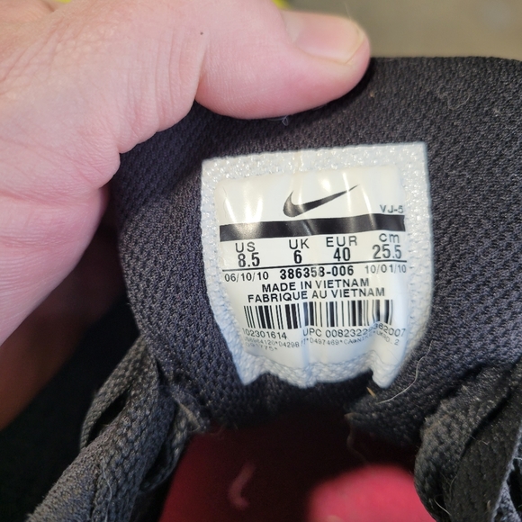 NIKE Shox Heritage Black Pink Running Shoes Women's Sz 8.5 M barbie - Picture 9 of 9